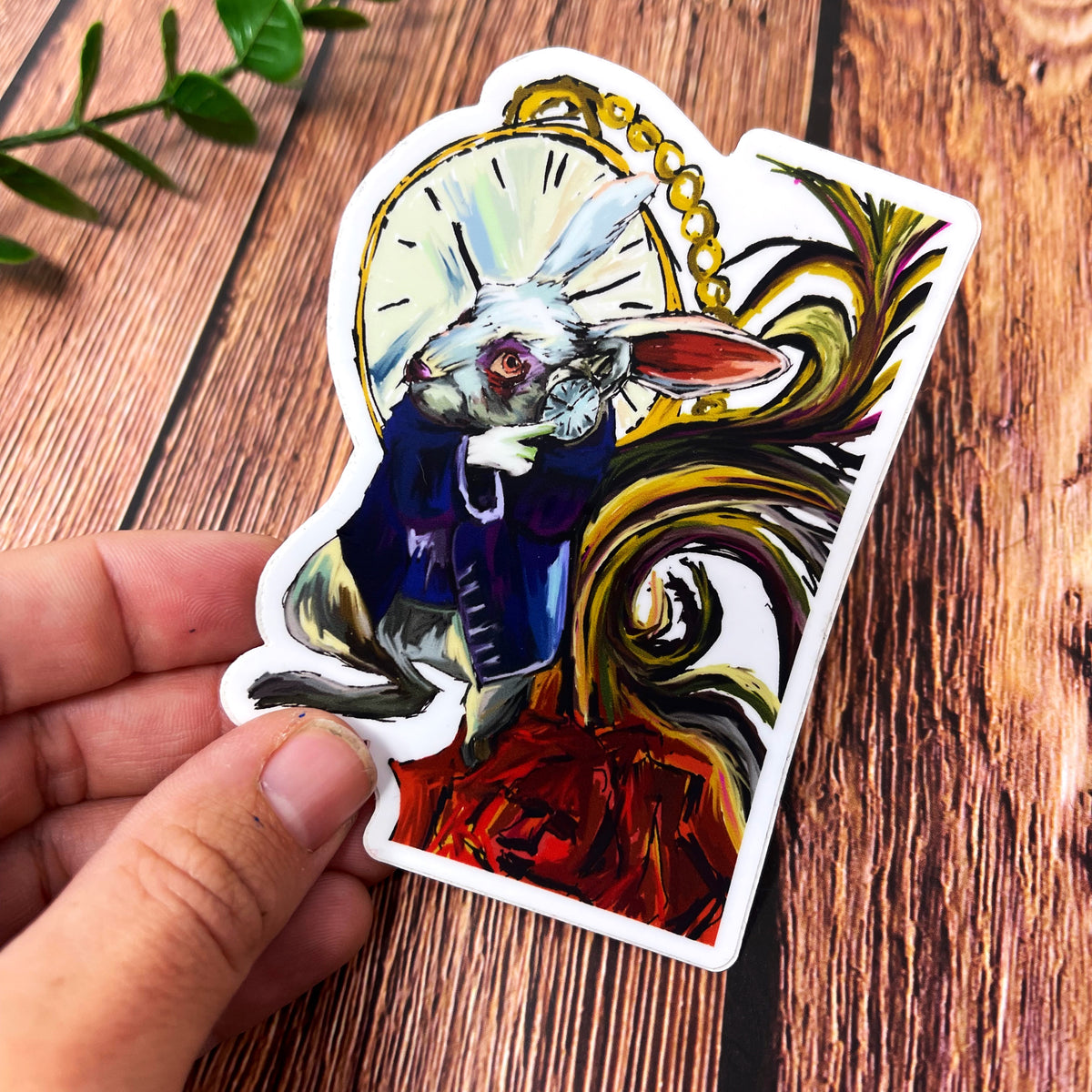 White Rabbit Vinyl Decal Sticker 4x4in – Third Wolf - Alexa Varano