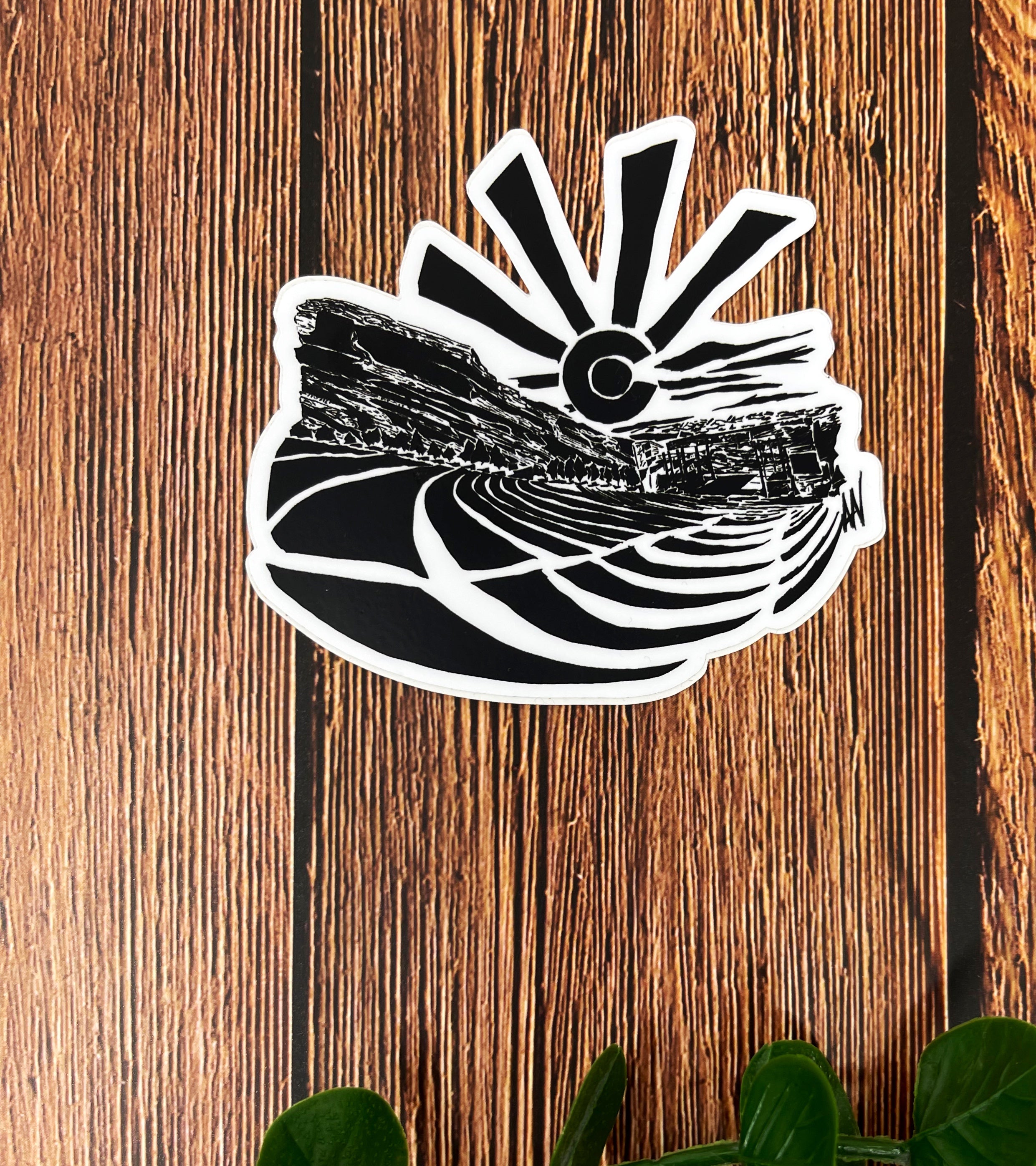 Red Rocks Sticker 4x4in – Third Wolf - Alexa Varano