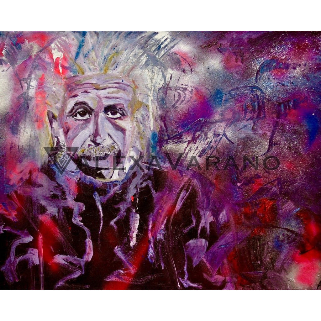 Albert Einstein Print Original Painting