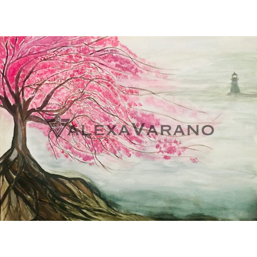 Cherry Blossom Print Original Painting