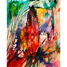 Feather Print Original Painting