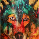 Fierce Wolf Print Original Painting