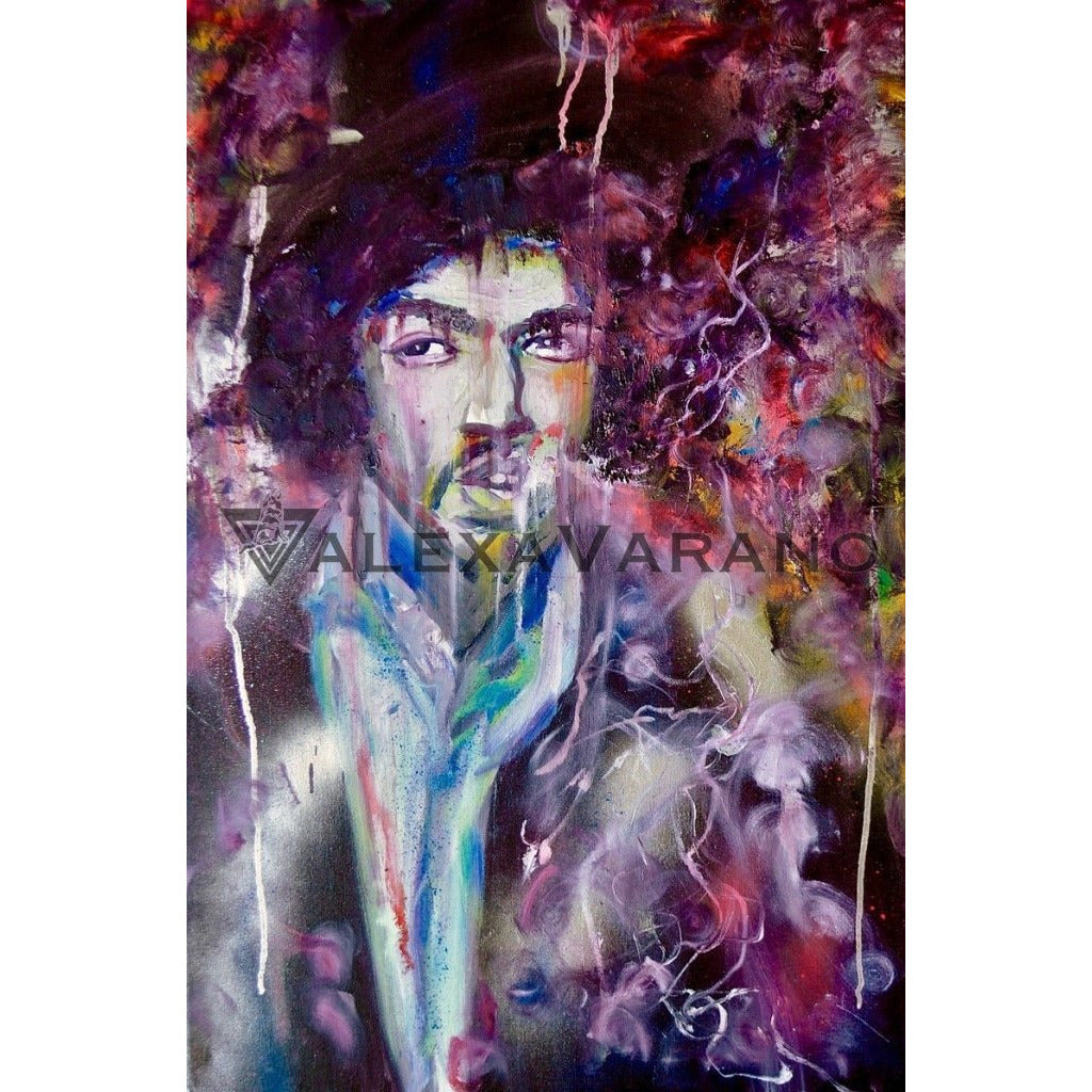 Jimi Hendrix Print Original Painting