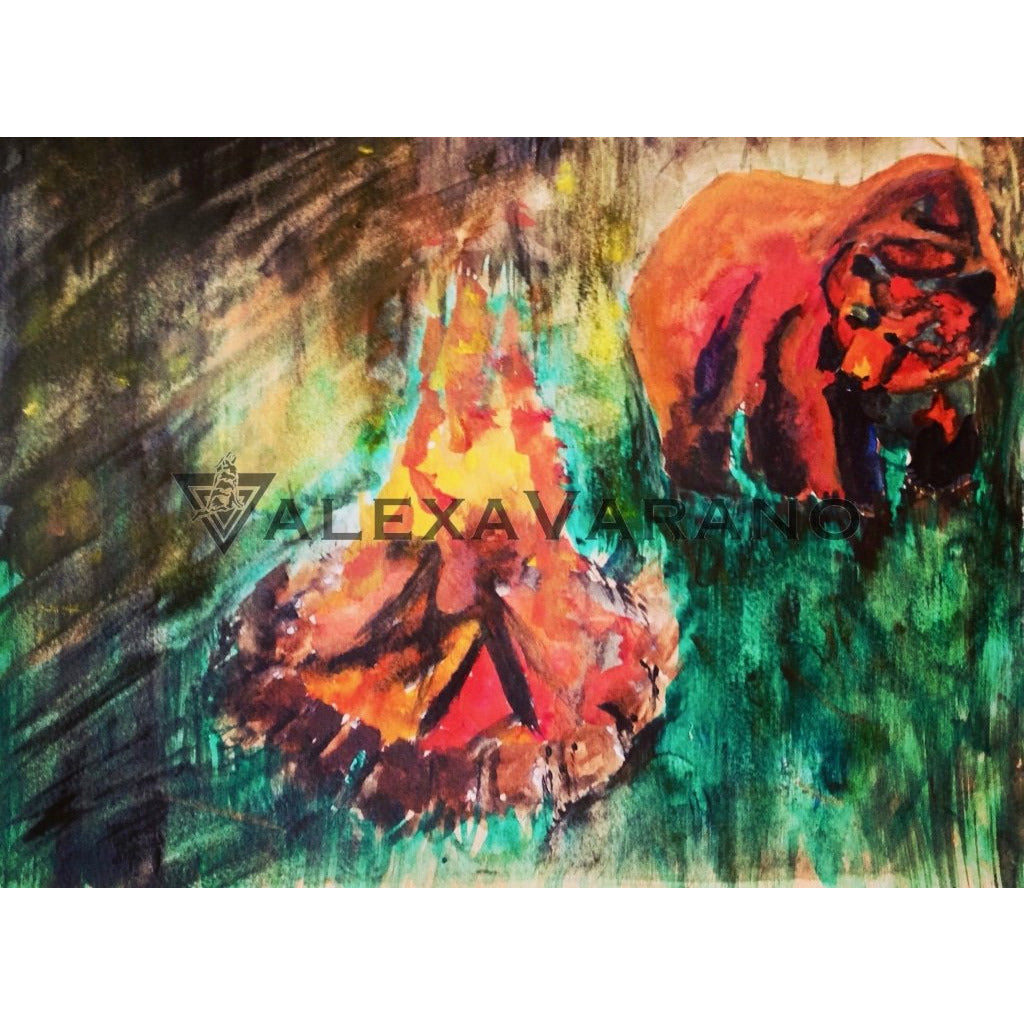 Little Bear Print Original Painting