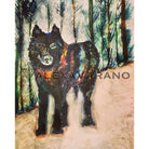Timber Wolf Print Original Painting
